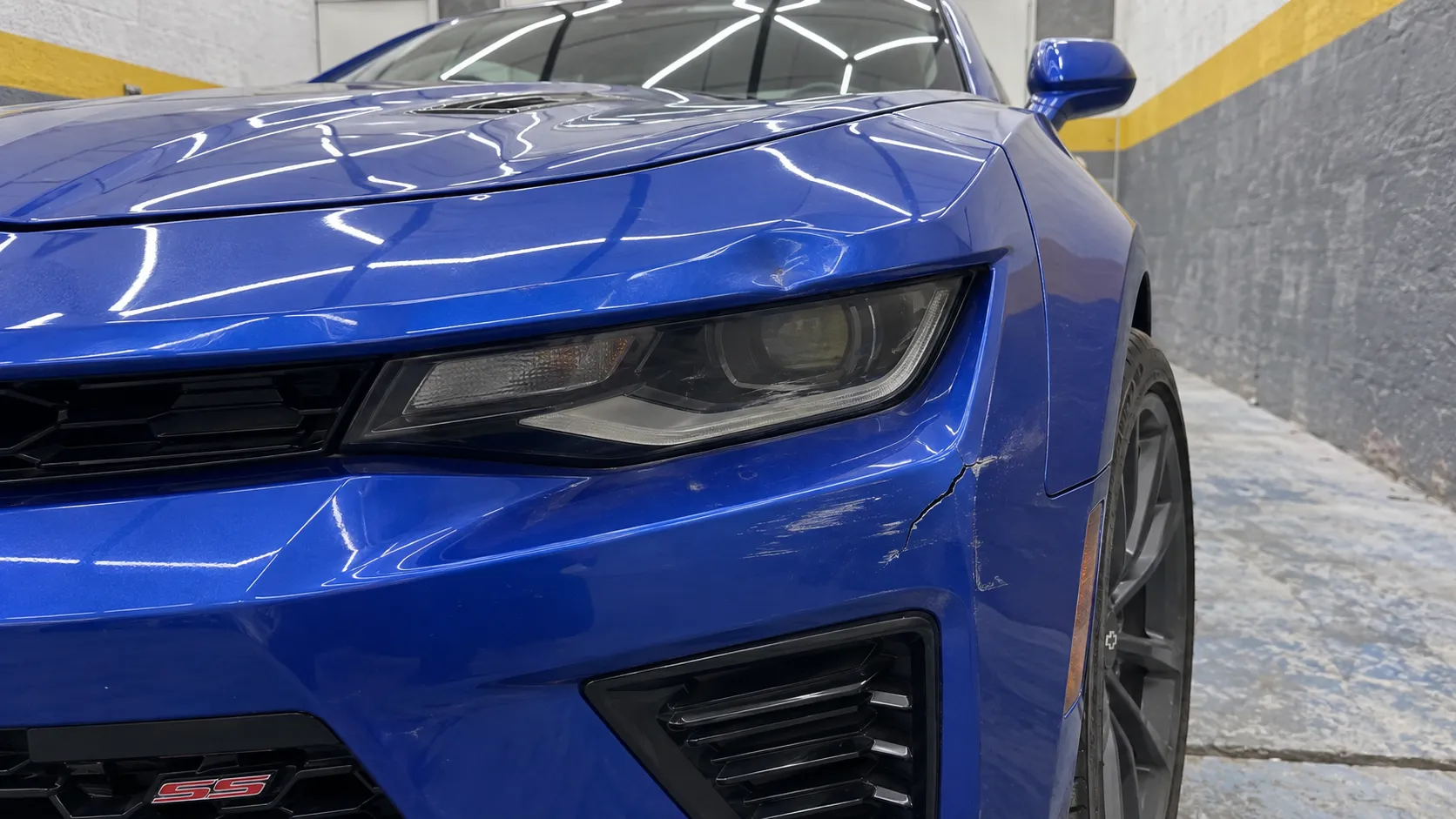 Chevrolet Camaro SS — Funilaria e Pintura - antes